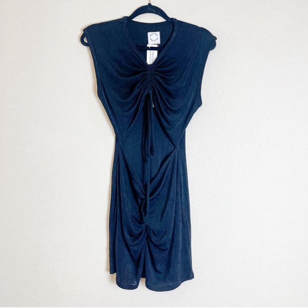 With Jean Roxy Mini Dress Cutout Black Size Medium NWT - Picture 9 of 14